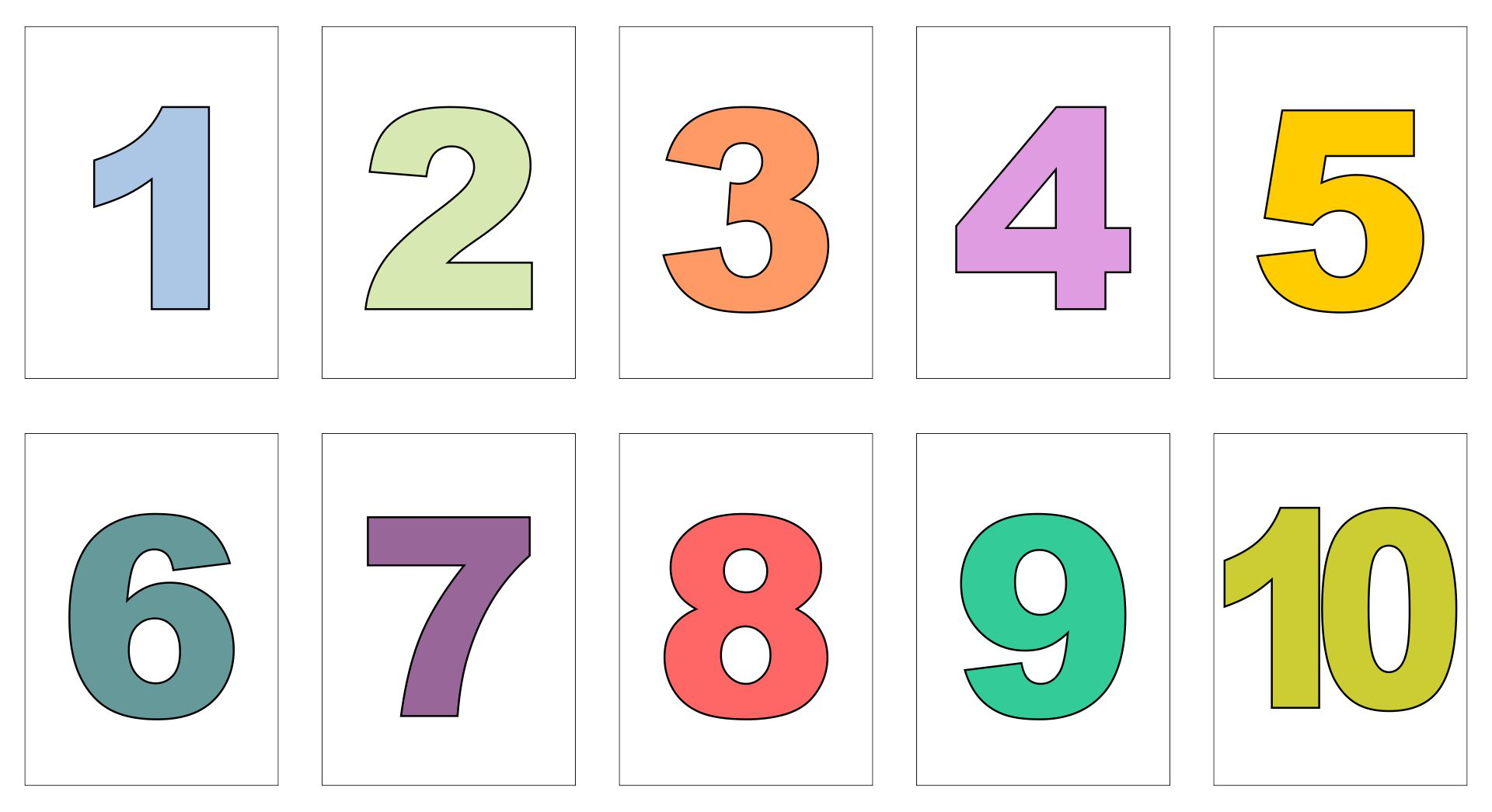 Printable Numbers 1 10 Richard Printable