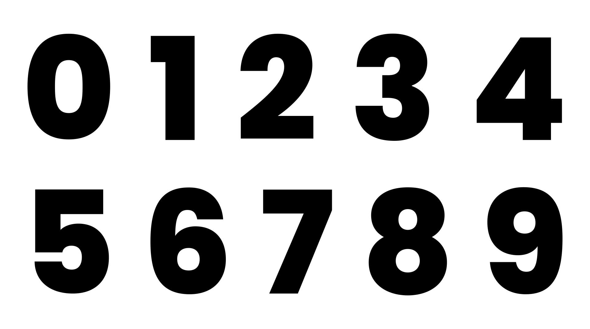 Free Large Printable Numbers 1 10 | Richard Printable