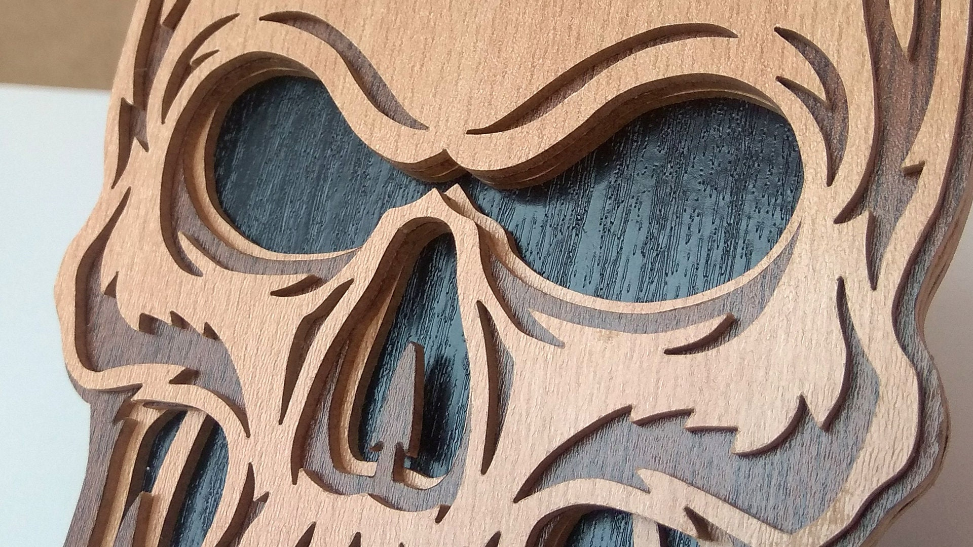 C106 skull Scroll Saw Pattern Pdf Dxf Svg Eps Etsy