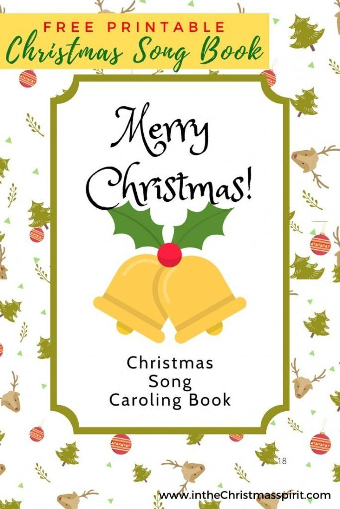 Christmas Caroling Books Printable Christmas Carol Book Christmas 