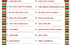 Christmas Scramble Christmas Song Game Printable Christmas Etsy