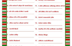 Christmas Scramble Christmas Song Game Printable Christmas Etsy