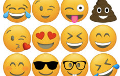 Emoji Cupcake Toppers Free Printable Paper Trail Design