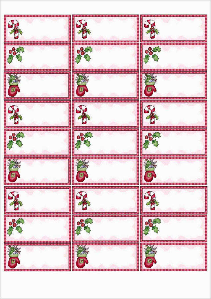 Printable Christmas Labels For Avery 5160