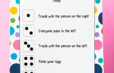 Free Printable Easter Dice Game Play Party Plan Fun Easter Games