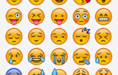 Free Printable Emoji Faces Pdf Emoji happy face free printable 1