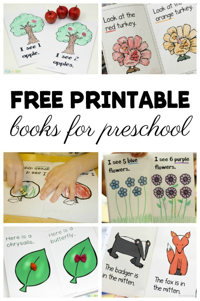 Grab These Free Printable Books For Preschool And Kindergarten 