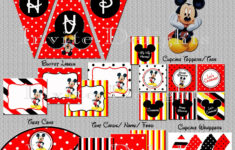 INSTANT DOWNLOAD Mickey Mouse Birthday Printable By InviteDelights