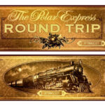 Polar Express Film Movie Reproduction Golden Train Ticket Boarding Pass