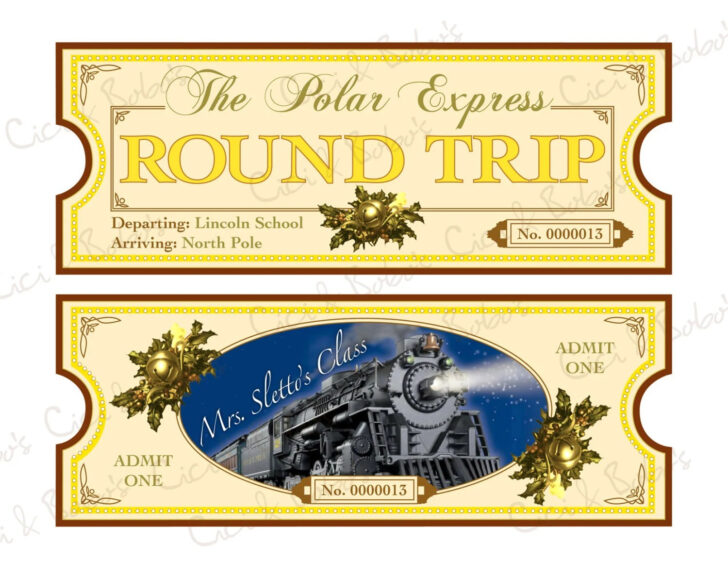 Free Printable Polar Express Tickets