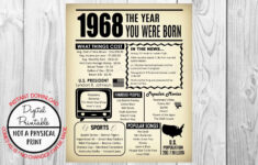 the year you were born printable free free printable 4 The Year You Were Born Printable Free Free Printable